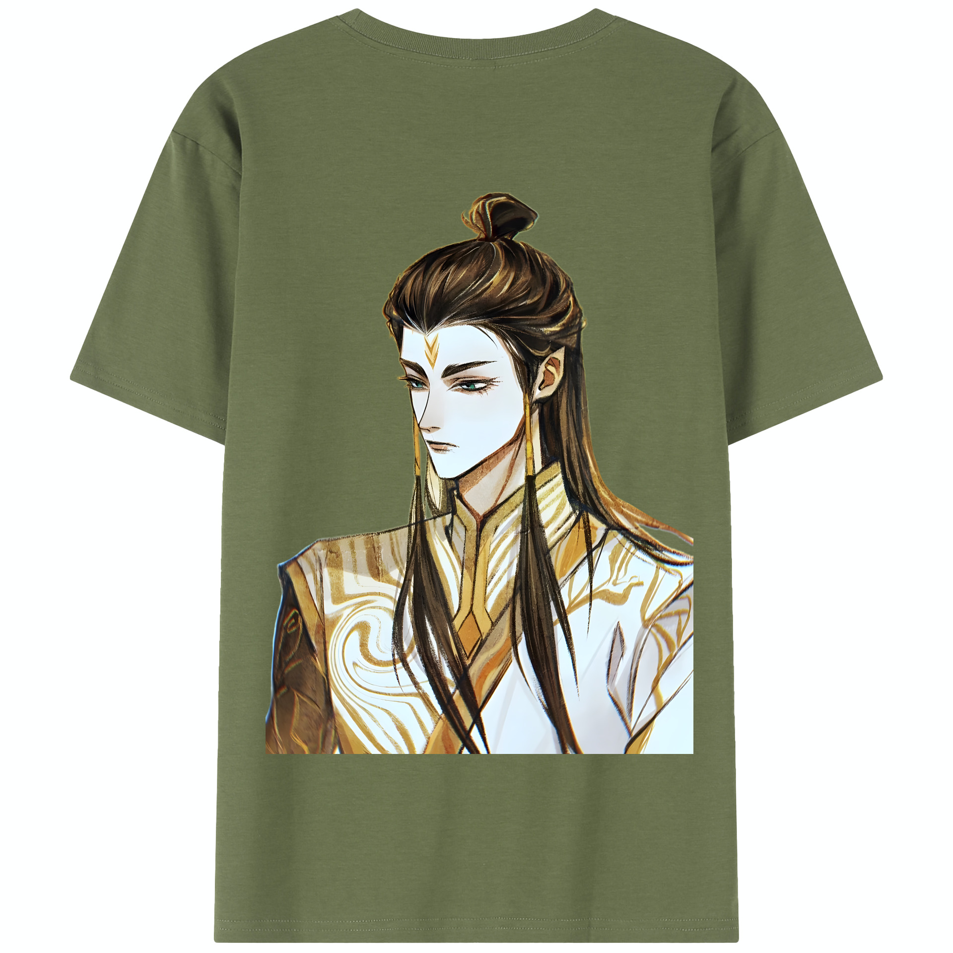 （画像用） Ne Zha 2 ナタ 魔童の大暴れ 綿100％半袖Tシャツ（背面プリント）